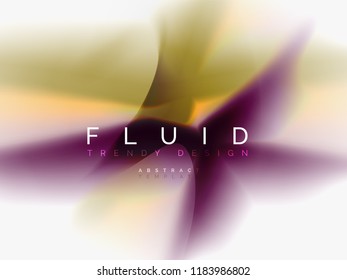 Background abstract fluid colors design, vector trendy template