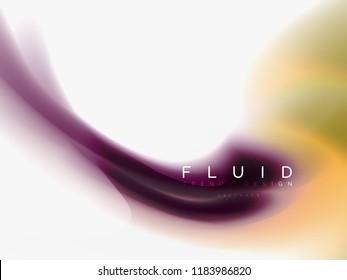 Background abstract fluid colors design, vector trendy template