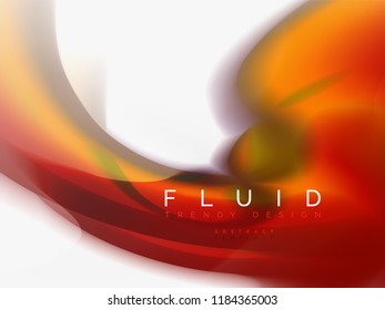 Background abstract fluid colors design, vector trendy template