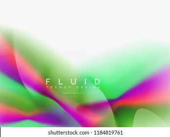 Background abstract fluid colors design, vector trendy template