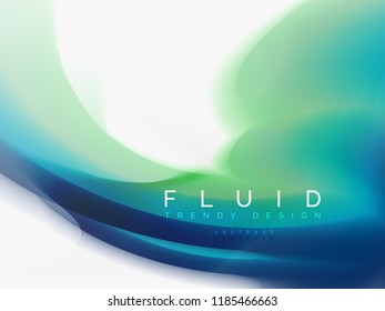Diseño de colores de fluidos abstractos de fondo, plantilla de moda vectorial