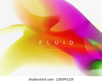 Background abstract fluid colors design, vector trendy template