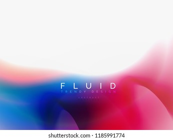 Background abstract fluid colors design, vector trendy template