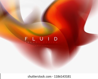 Background abstract fluid colors design, vector trendy template