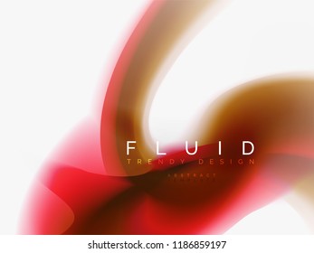 Diseño de colores de fluidos abstractos de fondo, plantilla de moda vectorial