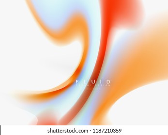 Background abstract fluid colors design, vector trendy template