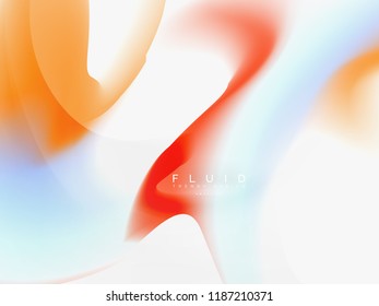 Diseño de colores de fluidos abstractos de fondo, plantilla de moda vectorial