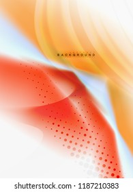 Diseño de colores de fluidos abstractos de fondo, plantilla de moda vectorial