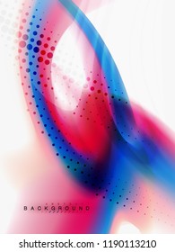 Diseño de colores de fluidos abstractos de fondo, plantilla de moda vectorial