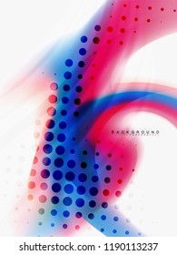 Background abstract fluid colors design, vector trendy template
