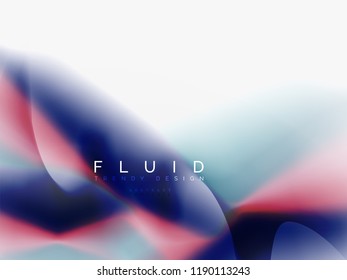 Background abstract fluid colors design, vector trendy template