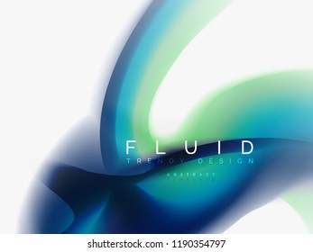 Background abstract fluid colors design, vector trendy template