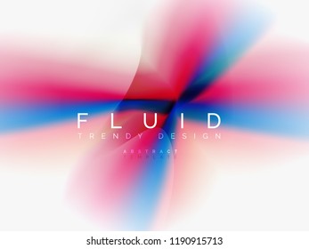Diseño de colores de fluidos abstractos de fondo, plantilla de moda vectorial