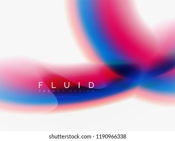 Diseño de colores de fluidos abstractos de fondo, plantilla de moda vectorial