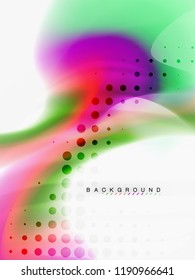 Diseño de colores de fluidos abstractos de fondo, plantilla de moda vectorial