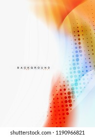 Background abstract fluid colors design, vector trendy template
