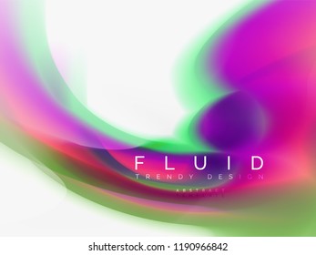 Background abstract fluid colors design, vector trendy template