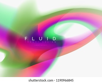 Background abstract fluid colors design, vector trendy template