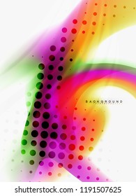 Background abstract fluid colors design, vector trendy template