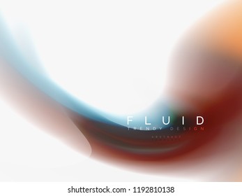 Diseño de colores de fluidos abstractos de fondo, plantilla de moda vectorial