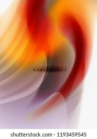 Diseño de colores de fluidos abstractos de fondo, plantilla de moda vectorial