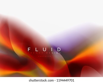 Background abstract fluid colors design, vector trendy template