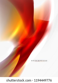 Diseño de colores de fluidos abstractos de fondo, plantilla de moda vectorial