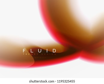 Diseño de colores de fluidos abstractos de fondo, plantilla de moda vectorial