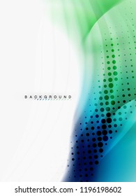 Diseño de colores de fluidos abstractos de fondo, plantilla de moda vectorial