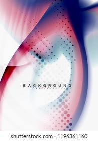 Diseño de colores de fluidos abstractos de fondo, plantilla de moda vectorial