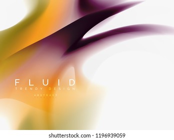 Background abstract fluid colors design, vector trendy template