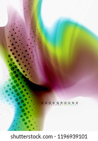 Background abstract fluid colors design, vector trendy template