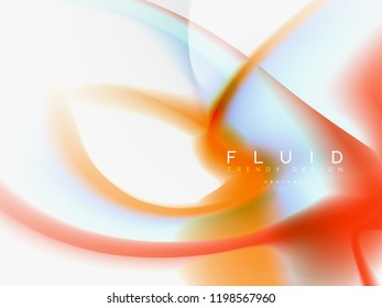 Background abstract fluid colors design, vector trendy template