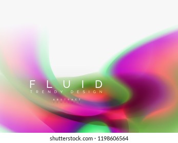 Background abstract fluid colors design, vector trendy template