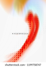 Diseño de colores de fluidos abstractos de fondo, plantilla de moda vectorial