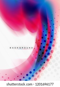 Background abstract fluid colors design, vector trendy template