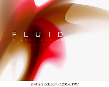 Background abstract fluid colors design, vector trendy template