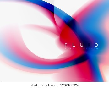 Background abstract fluid colors design, vector trendy template