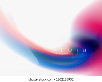 Background abstract fluid colors design, vector trendy template
