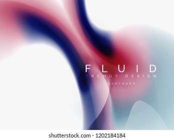 Background abstract fluid colors design, vector trendy template