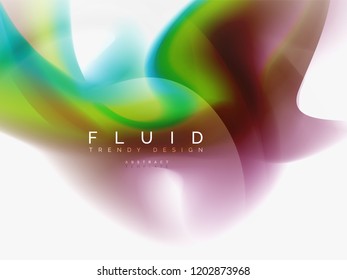 Background abstract fluid colors design, vector trendy template