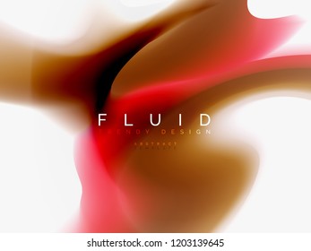 Background abstract fluid colors design, vector trendy template