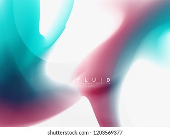 Background abstract fluid colors design, vector trendy template