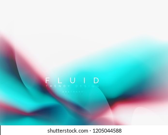 Arrière-plan abstrait - création de couleurs fluides, modèle vectoriel à la mode