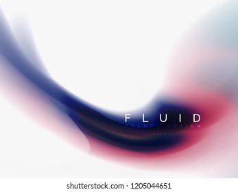 Diseño de colores de fluidos abstractos de fondo, plantilla de moda vectorial