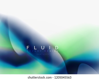 Diseño de colores de fluidos abstractos de fondo, plantilla de moda vectorial