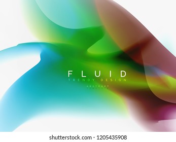 Background abstract fluid colors design, vector trendy template