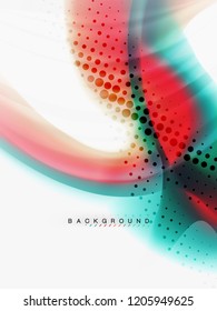 Background abstract fluid colors design, vector trendy template