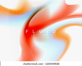 Background abstract fluid colors design, vector trendy template