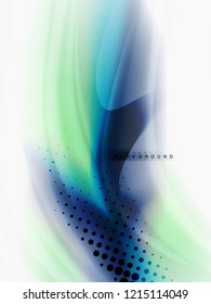 Diseño de colores de fluidos abstractos de fondo, plantilla de moda vectorial